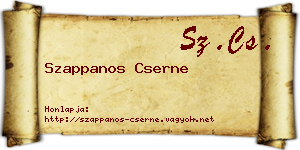 Szappanos Cserne névjegykártya